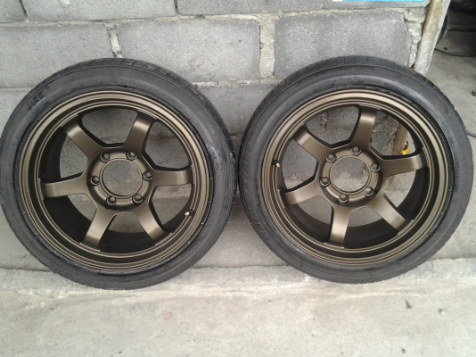 ขายแม็กซ์ TE 37 (ใหม่) 6 รู 139.7พร้อมยางขอบ17 นิ้ว บริดสโตน   กว้าง9 นิ้ว 1 คู่