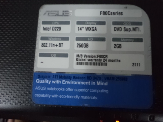 ขายโน๊ตบุ๊ค ASUS F80Cseries ขายโน๊ตบุ๊ค ASUS F80Cseries