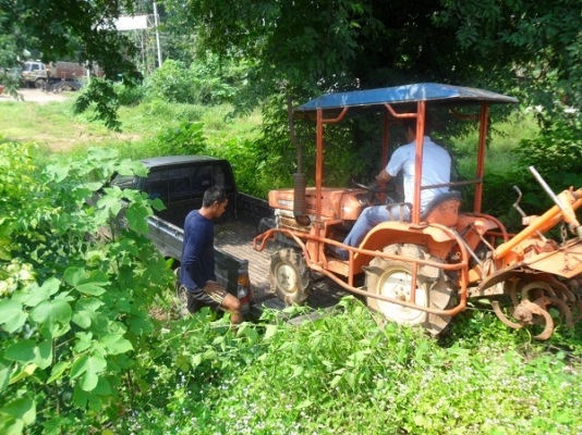 ขายแล้ว พี่วิเชียร บ้านเก่า รับรถแล้วครับ รถไถเล็ก KUBOTA รุ่น B1400 มีโคลงกันอ้อย-พร้อมโรตารี่ สภาพสวยใช้น้อยยางดี