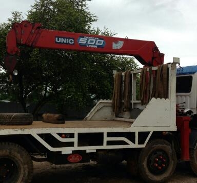 ขายเครนUNIC5ตัน6ปอก5ชัก สภาพดี น้ำเข้าติดรถมาจากนอก เอวแน่น บูมไม่มีหักครับ