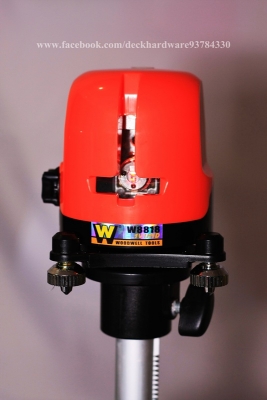 เครื่องมือวัดระดับเลเซอร์ cross self-adjusting linear laser ยีห้อ WOODWELL รุ่น W8818
