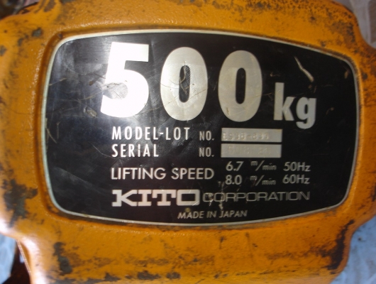 ขายรอกโซ่ไฟฟ้า KITO 500KG ไฟ3สาย