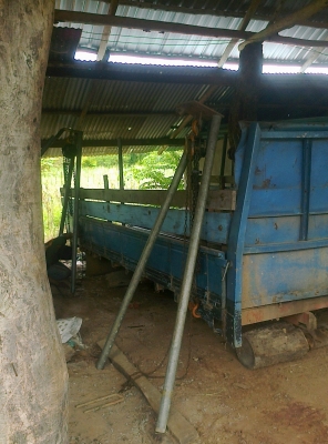 ขายกะบะไม้รถบรรทุก 6 ล้อ พร้อมโครงเหล็ก