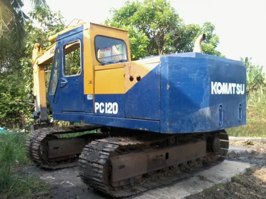 ขายแม็กโครKoMATSU PC 120.รุ่น2สวยพร้อมใช้ลอนเลอร์7ลูก120เต็มคับ