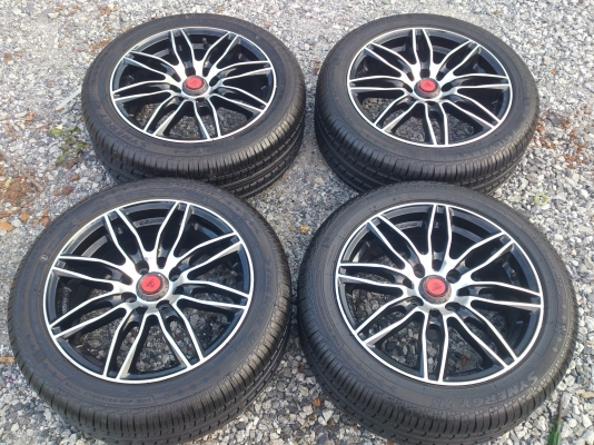 ขายแม็กLENSO SAMURAI 4รู100,114พร้อมยาง195/50R15 ปี11 (ตุ่มหน้ายางยังอยู่ครบ) สวยๆ จำนวน 1 ชุด ราคานี้คุ้มสุดๆ