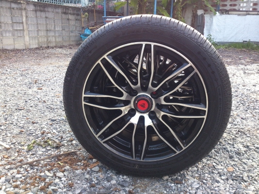 ขายแม็กLENSO SAMURAI 4รู100,114พร้อมยาง195/50R15 ปี11 (ตุ่มหน้ายางยังอยู่ครบ) สวยๆ จำนวน 1 ชุด ราคานี้คุ้มสุดๆ