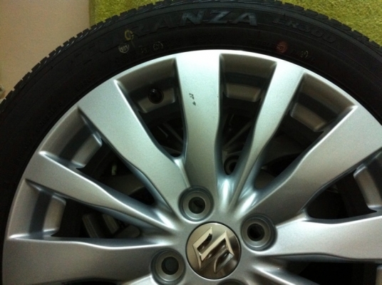 ขายล้อแม็ก Suzuki Swift 16" พร้อมยางใหม่ สัปดาห์30ปี13