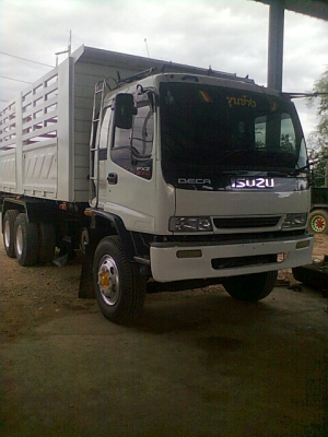 ขาย ISUZU  DECA  270  EURO 1  ปี 45  2 เพลาดัมพ์สามมิตรลอนเฉียง เครื่อง K13C 360 แรงม้า
