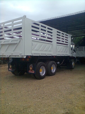 ขาย ISUZU  DECA  270  EURO 1  ปี 45  2 เพลาดัมพ์สามมิตรลอนเฉียง เครื่อง K13C 360 แรงม้า