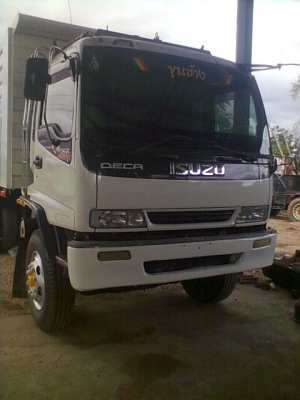 ขาย ISUZU  DECA  270  EURO 1  ปี 45  2 เพลาดัมพ์สามมิตรลอนเฉียง เครื่อง K13C 360 แรงม้า
