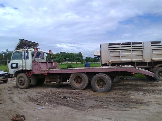 รถเทลเล่อร์ HINO KT920 เครื่อง HINO F18 ใส่แบคโฮ CAT 320 KOMATSU PC200  หางใหม่.