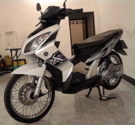 ขออนุญาติขาย Yamaha Nouvo 115 cc. มือเดียว สีขาวมุก