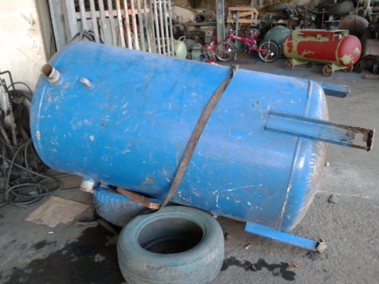 ขายถังพักลม1200ลิตร ถอดแยกมาจากปั๊มลมสกรู