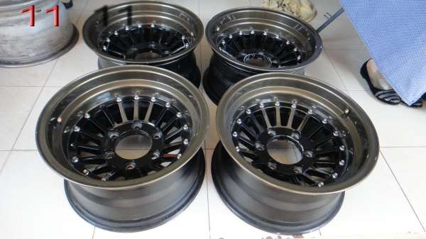 ขายล้อแม็กออฟลึกขอบ 2 ชั้น(BGแท้ )ขอบ 15" 6 รู PCD 139.7 กว้าง 8 " offset-25 ขาย 11000