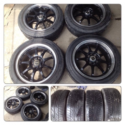 ขายแม็กมือ2ขอบ16 CE28 4รู100/114 + ยางปี10 ราคา 7,900บ.ราคาถูก