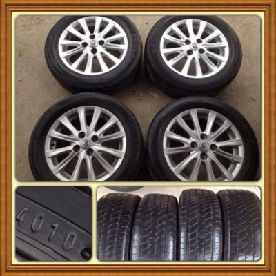 ขายแม็กเดิม NEW VIOS 12 ก้าน ขอบ 15 4/100 +ยาง ราคา 7,500 บาทถูก