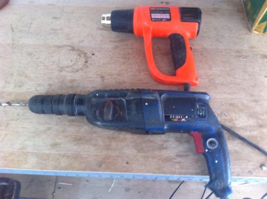 สว่านโรตารี่3ระบบ และเครื่องเป่าลมร้อน สภาพใหม่ราคาถูก