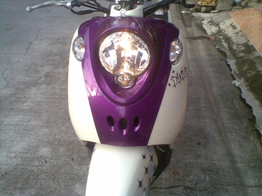 ขายด่วน Fino ปี 55 สีขาวม่วง รถเดิมเครื่องแน่นๆ สีสวย ทะเบียนขาดปี 57