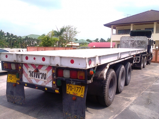 หางพื้นเรียบ3คานแท้ยาว12ม.ของV.HITAC ชลบุรีสภาพสวยใช้ได้