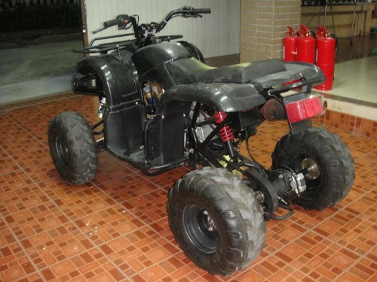 .....ขาย ATV 150CC สตาร์ทมือ มีเกียร์ถอยหลังดิสเบรค สีดำช่วงล่างแต่งมาขี่นิ่มนวลมาก......