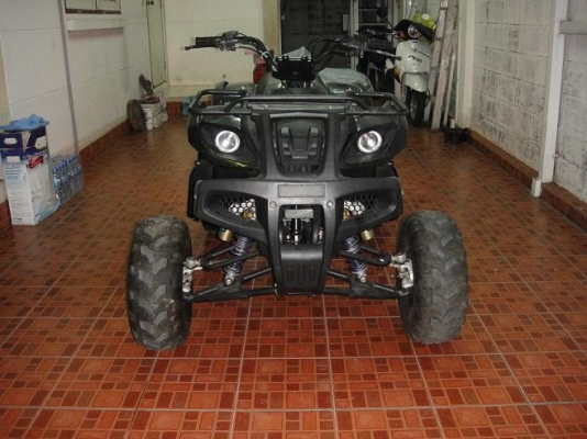 .....ขาย ATV 150CC สตาร์ทมือ มีเกียร์ถอยหลังดิสเบรค สีดำช่วงล่างแต่งมาขี่นิ่มนวลมาก......