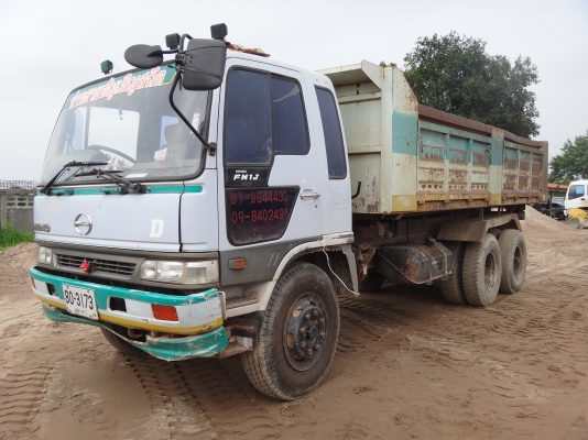 ขายด่วน รถสิบล้อสองเพลาดัมพ์  HINO  FM  1J เครื่อง  JO8C   ปี 40  พร้อมใช้งาน