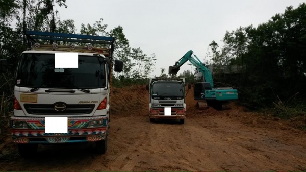 ขายรถสิบล้อ ISUZU DECA FXZ 320 HP EURO2 ปี 52 รถพ่วงแม่+ลูก กระบะดั๊มพ์เหล็ก เอกสารพร้อมโอน