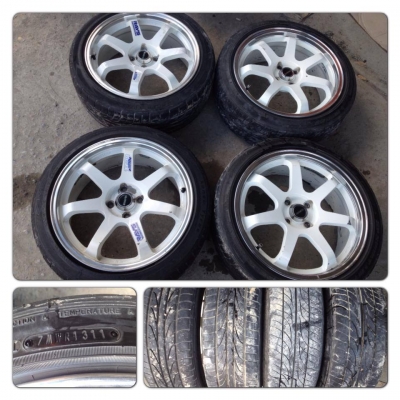 ขายแม็กมือ2ลาย TE38 ขอบ17 4รู100+ ยาง ราคา7,500 บาทราคาถูก