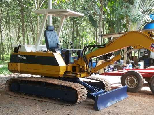 ขายแบคโฮ  pc  40-6  พร้อมหางลาก