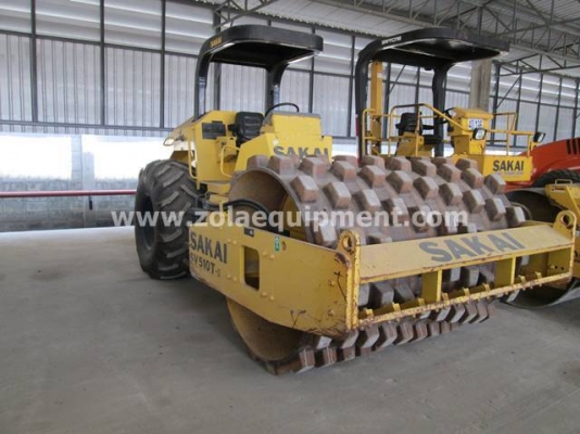 รถบดอัดสั่นสะเทือน 2006 Sakai SV510 เครื่องจักรมือสองนำเข้าจากต่างประเทศ สภาพสวย ชั่วโมงทำงาน 1,309 ชม.