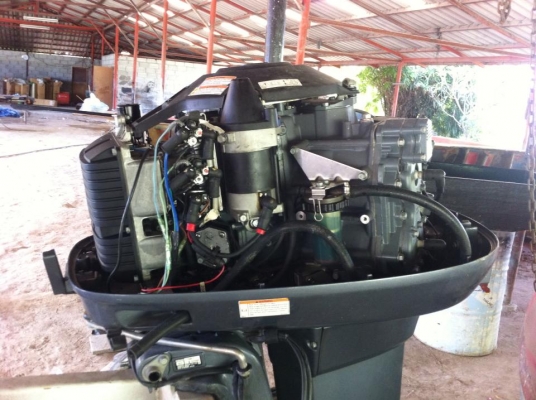 ต้องการขายเครื่องเรือ YAMAHA 115 Hp  เครื่องใหม่ใช้ไม่ถึง 100 ชม.