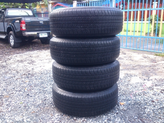 ขายแม็กTE37 น้ำตาลไหม้  6รู 139.7ขอบ17 พร้อมยางบริสโตร์265/65R17 ยางปี09 แต่ใช้งานน้อยดอกยางประมาณ80\% สวยๆ จำนวน 1 ชุด