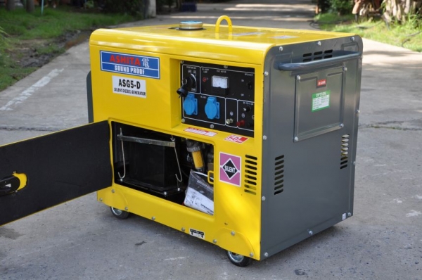 ขายเครื่องปั่นไฟ ASHITA 5KW. (5,000วัตร) ดีเซล สตาร์ทไฟฟ้า ตู้เก็บเสียง 35,000เท่านั้น!!
