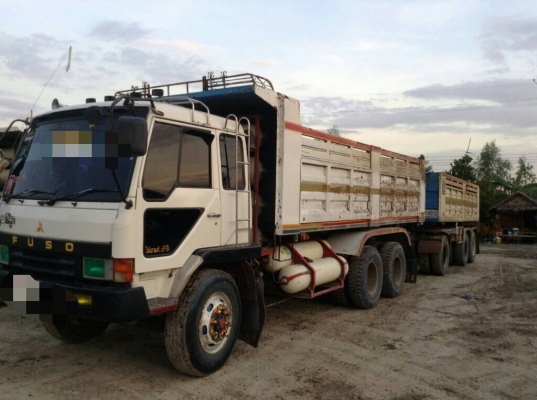 ขายสิบล้อดั้ม-พ่วงแม่ลูกMITSUBISHI527Sเทอร์โบอินเตอร์เกียร์อินตั้นลูก3คานยัดNGV6ถัง