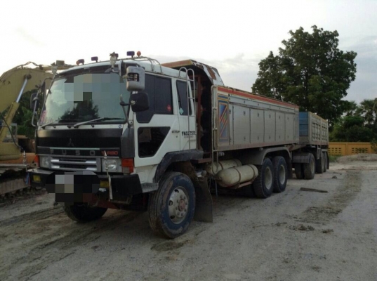 ขายสิบล้อดั้ม-พ่วงแม่ลูกสามคานยัดเฉินหลงเทอร์โบแท้เครื่องฮุนได290แรงเกียร์อินตั้นngv6ถัง