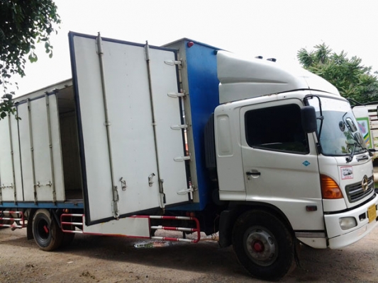 6ล้อตู้10บาน7.50ม.พร้อมลูกพ่วง HINO MEGA FG
