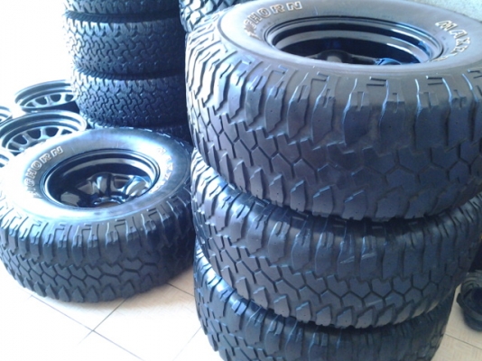 ยางพร้อมกระทะ 315/75ขอบ16 สภาพดีครับ