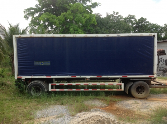 รถพ่วงตู้ผ้าใบ