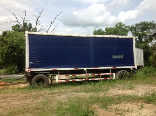 รถพ่วงตู้ผ้าใบ