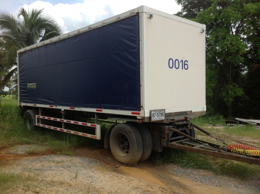 รถพ่วงตู้ผ้าใบ