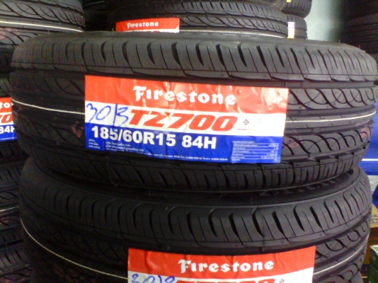 ยาง 185 60 15 Firestone TZ700 ยางใหม่ปี 13 เส้นละ 2,350.- บาทครับ