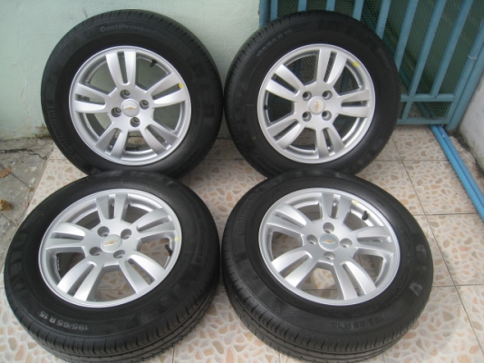 ขายล้อแม็ก Chevrolet sonic 15"x6" 4รู100 +ยาง 12,1 เส้นและยางปี 13,3เส้น   สนใจติดต่อเล็กคลองสามครับ (081-3747940)