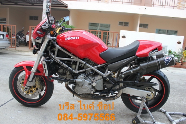 บรีส ไบค์ ช็อป ลำลูกกา ขาย DUCATI MONSTER S4 หัวฉีด 916cc ปี2002