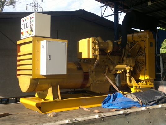 ขายเครื่องปั่นไฟ Caterpillar 3406 เซตนอก 200 KVA. ใช้งาน 100\%