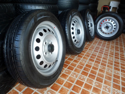 ล้อกระทะ (มิราจ)14" 4รู100 +ฝาคครอบ+น๊อต (ยางปี13) วิ่งไม่ถึง 1000 โล (ชุด2,500บ.) ล้อกระทะ (มิราจ)14" 4รู100 +ฝาคครอบ+น๊อต (ยางปี13) วิ่งไม่ถึง 1000 โล (ชุด2,500บ.)