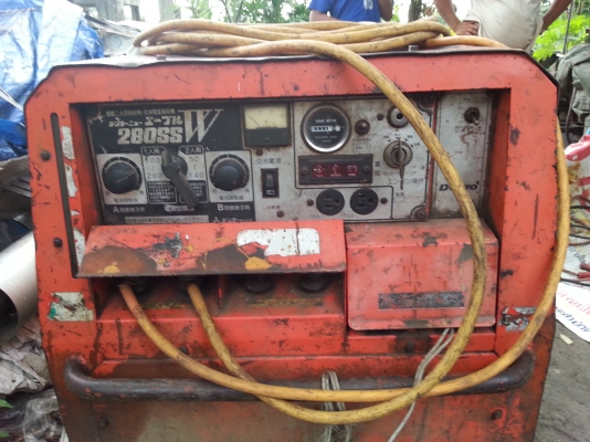 ปล่อยเช่า เครื่องปั่นไฟ 250โวล และ เชื่อมในตัว 2หัว เครื่อง สามสูบคูโบต้า ดีเชล