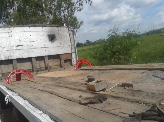 เทรลเลอร์รถเกี่ยวข้าว 10 ล้อ หัวยาว