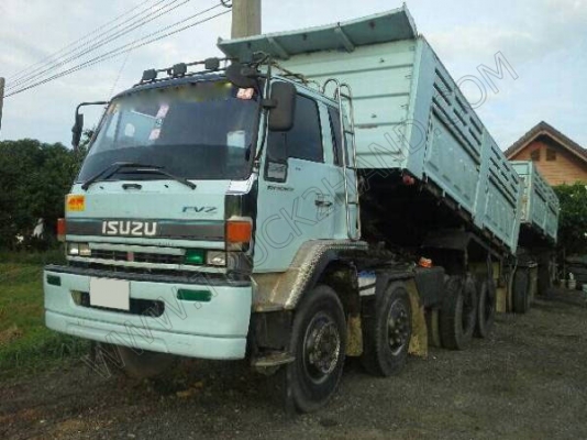รถบรรทุก พ่วงดั๊มพ์ แม่-ลูก ยี่ห้อ ISUZU รุ่น FVZ