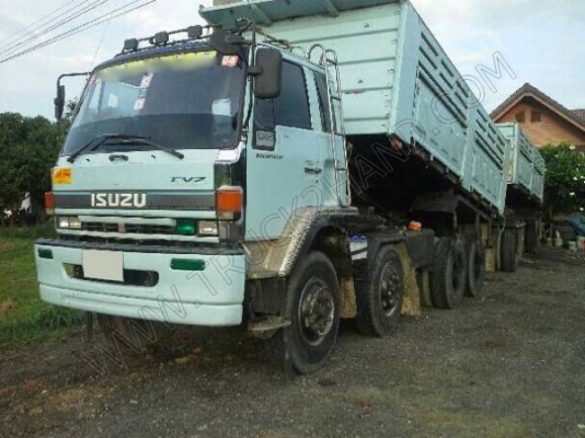 รถบรรทุก พ่วงดั๊มพ์ แม่-ลูก ยี่ห้อ ISUZU รุ่น FVZ รถบรรทุก พ่วงดั๊มพ์ แม่-ลูก ยี่ห้อ ISUZU รุ่น FVZ