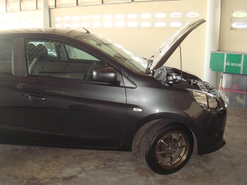 ขาย มิราจตัวท้อป GLS LTD AT สีเทาดำ สภาพใหม่ป้ายแดงคับ